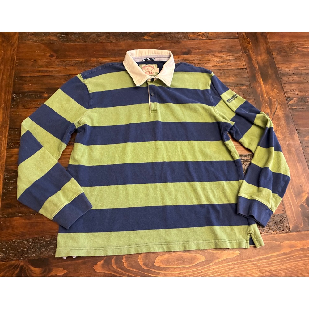 Brooks Brothers Vintage Y2K Rugby Polo Shirt Men's Size XL Preppy Streetwear